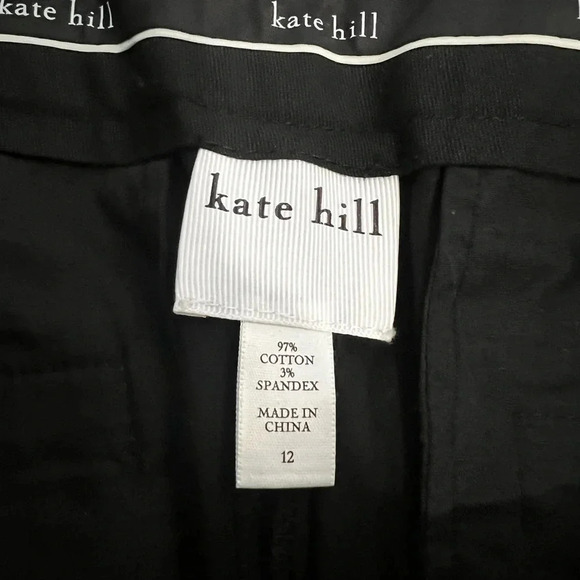 Kate Hill size 12 women’s Dress Black pants with rear pockets - Picture 4 of 5